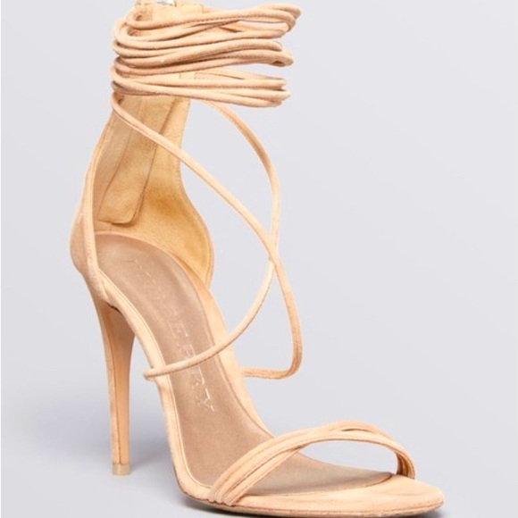 Burberry Mirabel camel suede heels sz 38 New - Picture 1 of 8